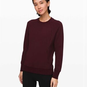 Lululemon Scuba Crew in Garnet
